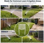 4 Pcs Clear PC Sprinkler Splash Guard 10.62 in Soil Stakes - Image 5