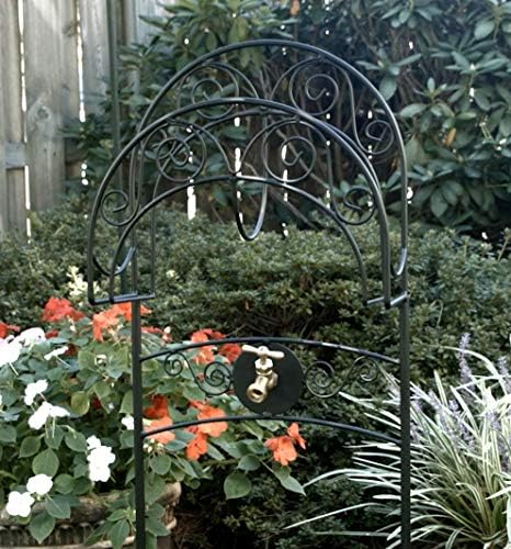 Liberty Garden 640 Carrington Decorative Metal Hose Stand w/Bib, Black - Image 5