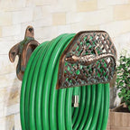 Garden Hose Holder Wall Mount for Outdoor Yard, 100 lbs Load Capacity Heavy-Duty Water Hose Hanger, Holds 150 Feet of Wall-Mounted Metal Gecko Decorative Hose Rack Hook for Outside Patio, Garage - Image 5