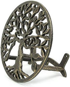 Zeckos Garden Hose Holder Tree of Life 12 Inch Cast Iron Bronze - Image 3