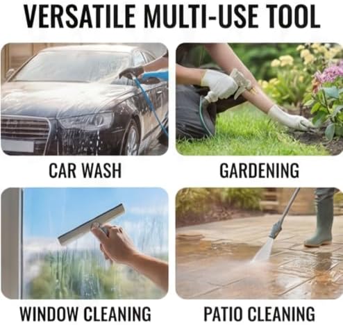 All-Metal Garden Hose Nozzle, Multiple Adjustable Spray Patterns - Image 5