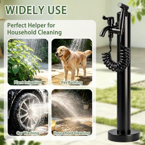 Outdoor Water Column Antifreeze Hose Faucet Stainless Steel Garden Water Tap, Yard Hydrant for Patio Lawn Irrigation Washing, Garden Water(Height: 60cm/23.6in) - Image 5