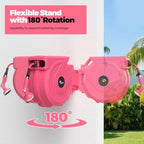 Retractable Garden Hose Reel 5/8 in x100 ft， Wall Mounted Hose Reel - Image 2