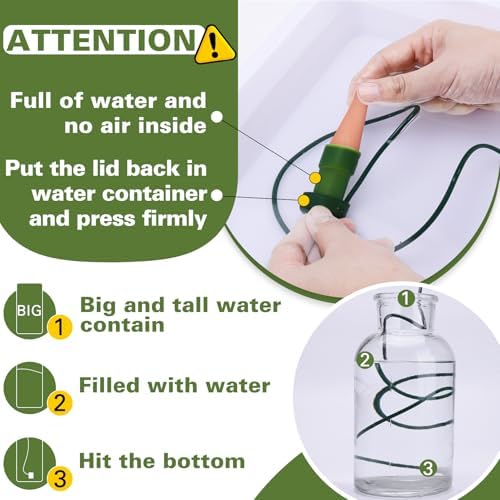 BYDOLL Plant Self-Watering Stakes Automatic Plant Dripper Watering Spikes for Indoor Outdoor Bonsai,Houseplant Insert Devices for Vacation use,Drip Irrigation System(10PCS) - Image 6