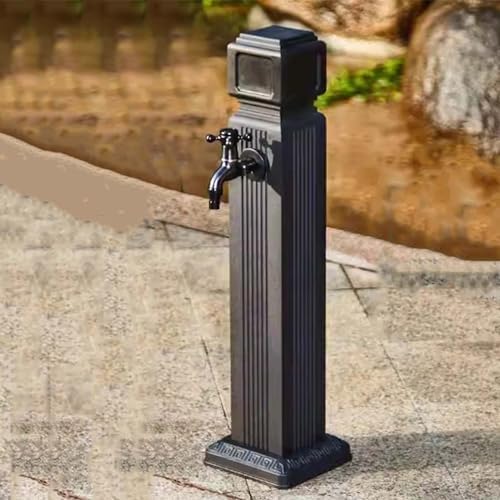Outdoor Faucet Vertical Antifreeze Garden Water Column，freestanding Hose Stand with Brass Faucet, Weatherproof Yard Hydrant Water Feature Fountain,for Car Washing and Watering by Unknown