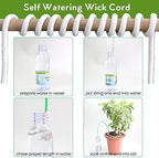 1pcs 4/5/6/8mm Self Watering Cotton Wick Cord Potted Plant Planting Planter Pot Automatic Slow Release, for Garden Drip Irrigation System (Size : 6mmx100m) - Image 5