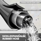 Flexible Rubber Garden Hose 50ft, 5/8" Hybrid Rubber Hose Heavy Duty - Image 6