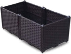 YSUEFIJO Outdoor Raised Garden Bed, Raised Garden Bed Kit Plastic, Planter Box Indoor Rectangular, Planter Raised Beds for Vegetables, for Flowers, Herbs, Fruits by WELCOMETOYSUEFIJO