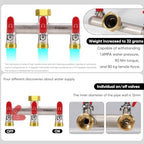 3 Way Garden Hose Splitter,3/4" GHT Water Spigot Splitter (Red) - Image 3