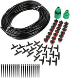 20M Micro Drip Irrigation System, Automatic Watering Plant Hose Kit, Self Watering Garden Hose with Timer, Adjustable Drip Hose for Pots Hanging Baskets Greenhouse Plants by Unknown