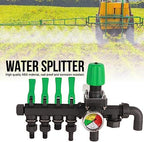 4 Way Garden Hose Splitter, Water Hose Connector with 4 Valves Heavy Duty Water Valve Spigot Adapter for Drip Irrigation Lawns - Image 2