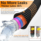 Flexible Garden Hose 100 FT, Ultra Lightweight Water Hoses w/10 Function Sprayer and 3/4" Brass Fittings, Kink-Free, Sturdy, Abrasion Resistant for Yard, Lawn, Outdoor and Gardening(Black Orange) - Image 5