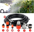 Garden Lawn Sprinkler Irrigation System 3~10m Micro Drip Irrigation System Greenhouse Lawn Garden Irrigation Atomizing Nozzle Watering Kit Gardening Watering System (Color : 10m Kits) - Image 2