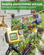 66FT Drip Irrigation System with Timer, Automatic Watering System Kit with Solid Brass Metal Connectors, 360° Dual‑Outlet Adjustable Nozzles for Garden, Yard, Lawn, Greenhouse & Potted Plants - Image 6