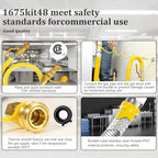 3/4" × 48 inch Commercial Gas Hose, 1675KIT48 Safety System Kit, Mobile Gas Line Hose Connector Kit for Commercial Kitchen, with 3/4" Quick Disconnect - Image 3