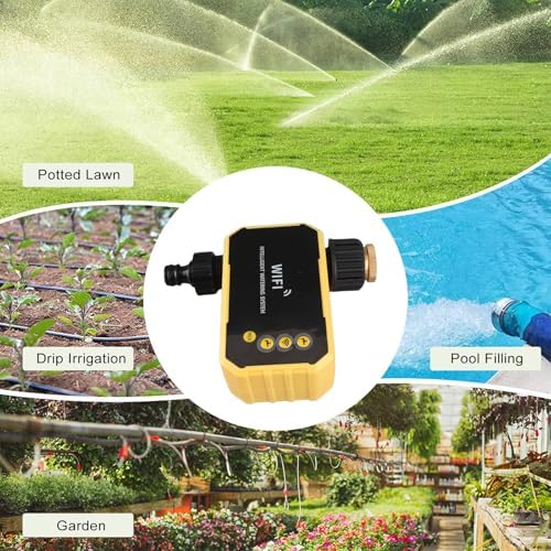 WiFi Water Timer with Solar Panel Smart Sprinkler Timer Automatic Irrigation Controller with APP for Garden Hose Outdoor Watering Scheduling WiFi Connectivity Remote - Image 6