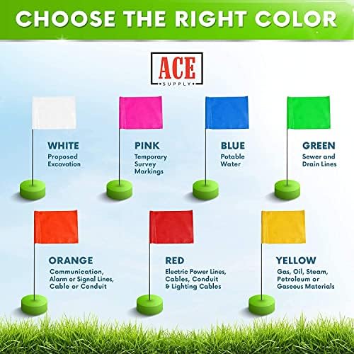 Pink Marking Flags 1000 Pack - 4x5x15 Inch Pink Flags for Yard - Markers For Lawn, Irrigation, Landscaping, Survey & Sprinkler Head Marking - Image 5