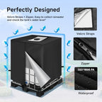NEVERLAND Zipper IBC Tote Cover 275 Gallon 420D Waterproof Water Tank Cover - Image 5
