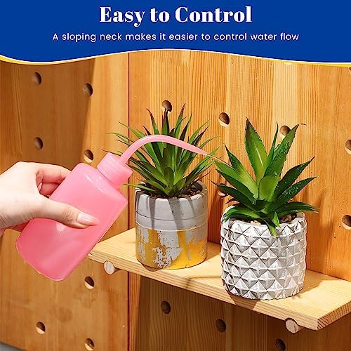 Dandat 24 Pcs Tattoo Squeeze Bottle, Lab Wash Bottle Plastic Safety Water Squirt Lash Rinse Cleaning Succulent Watering Irrigation Bottles for Indoor Plants (250 ml,Colorful) - Image 3