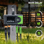 4-Zone Garden Irrigation Controller with Timed Watering & Rain Delay, App Controlled Electronic Hose Tap for Efficient Sprinkler System & Lawn Care - Image 5
