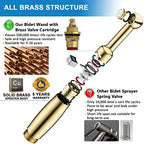 SonTiy Handheld Bidet Sprayer for Toilet, All Metal Cloth Diaper Toilet Sprayer Bidet Attachment with Backflow Preventer, Adjustable Water Jet Spray, 7.2" Brass Hand Held Bidet Wand, Chrome - Image 4