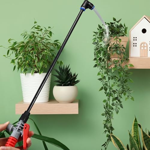 Honeydak 1.3 Gallon 5L Garden Pump Pressure Sprayer Watering Can Device for Watering Hanging Plant Basket Hard to Reach Pump Sprayer for Weeds, Lawn Care & Pesticides (Red) - Image 3