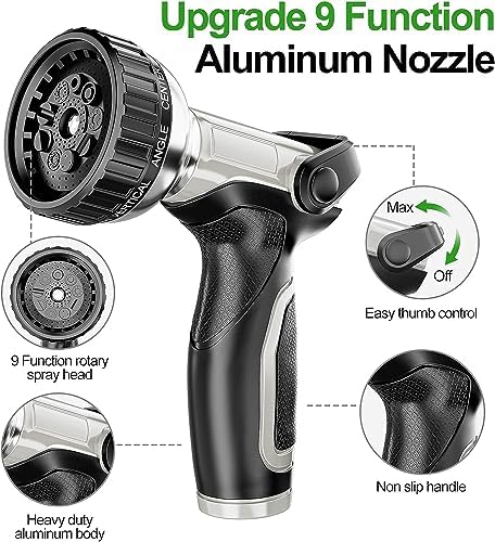 SPECILITE 50ft 304 Stainless Steel Garden Hose + Male to Male, Female to Female Hose Adapter - Image 4