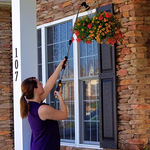 Melnor 65145AMZ RelaxGrip 8-Pattern Pivoting-Head QuickConnects Extension Wand, Black/Yellow - Image 5