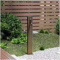 Freestanding Outdoor Water Faucet Post with Brass Spigot - Anti-Freeze Garden Hose Holder & Vertical Hydrant Fountain for Irrigation & Courtyard Use, Floor Mount Design by Unknown