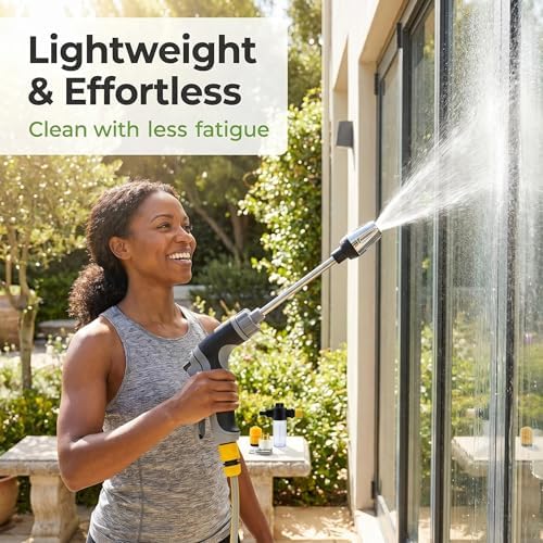 Power Blasters Water Hose Nozzle, High Pressure Sprayer with Soap Dispenser, 3 Spray Modes 360° Rotating Pressure Washer Nozzle for Garden Hose, Car Washing, Yard Patio Pets - Image 7