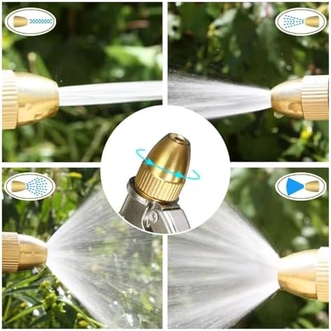 High Pressure metal Garden Water Spray Gardening Sprayer Hose Jet Household Lawn Washing Guns Yard Watering Sprinkle(Golden water gun) - Image 6