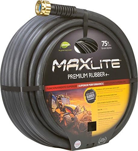 Swan Products Element CELSGC58075 MAXLite Premium Rubber Heavy Duty Water Hose 75 ft, 5/8" diameter, Black - Image 7