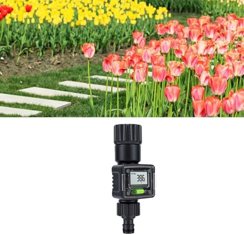 Digital Water Meter with Brass Inlets, 180° Rotatable LCD - Image 5