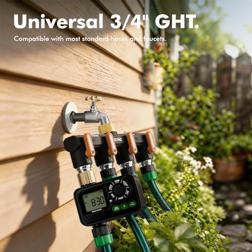Restmo 4 Way Garden Hose Splitter Heavy Duty Full Metal Body - Image 6