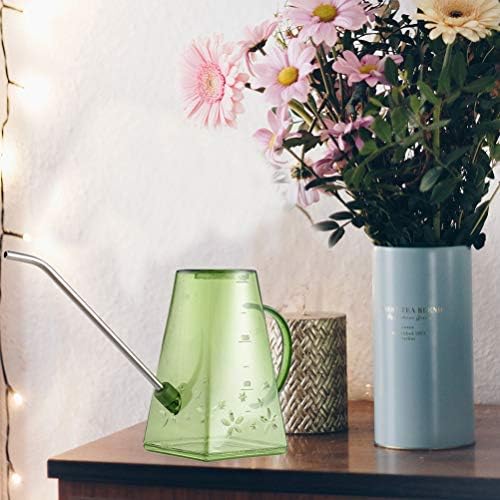 Plastic Watering Can Indoor Plants: 1.4L Long Spout Small Watering Can for House Plant Garden Flower Indoor or Outdoor Plants Watering (Green) - Image 4