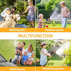 50 ft Expandable Garden Hose, Lightweight Expanding Water Hose with 10 Function Nozzle, 3/4" Solid Brass Fittings, 5-Layer Latex Core, No-Kink Flexible Retractable Hose for Patio, RV, Car Washing - Image 7