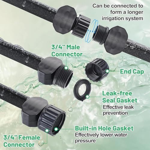 Flat Soaker Hose 50Ft Flat Leak-Proof Tube - Image 6