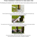 Floor Mounted Faucet Outdoor Water Pipe Vertical Fountain Irrigation Column,Hexagon Vertical Garden Water Column with Stainless Steel Faucet - Insulated, Antifreeze Design for Home Garden Ir - Image 6