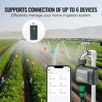 VEVOR WiFi Sprinkler Timer, Single Outlet, Smart Hose Faucet Water Timer with Brass Inlet, APP Control via 2.4Ghz WiFi or Bluetooth, Voice Control with Alexa Google Assistant, IPX6 for Yard Watering - Image 3