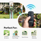 Remote Control Water Timer,2 Zone Sprinkler Timer Brass Inlet for Garden Hose - Image 3