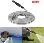 HOSTIC 100 FT 304 Stainless Steel Hose Flexible Lightweight Metal Garden Hoses Portable water pipe Suitable for Indoor and Outdoor - Image 4
