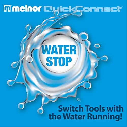 Melnor 65131AMZ Mini Oscillator Sprinkler Bundle, Black, Yellow & 65175AMZ 6 Piece Quick Connect Set Connector Bundle, Black, Blue - Image 7