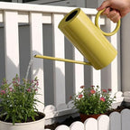 Generic Long Spout Watering Can Stainless Steel Indoor Plant Watering Can 1.5L Leakproof Metal Design Ergonomic Handle Wide Opening for Houseplants Patio Garden Use - Image 2