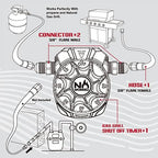 NO WORRIEZ Safety Auto Shut-Off Gas Timer for Propane & Natural Gas | Outdoor Grill, Fire Pit, Pizza Oven | – 100,000 BTU w/ 3/8" Flared Connector & Hose, Patent Pending - Image 5