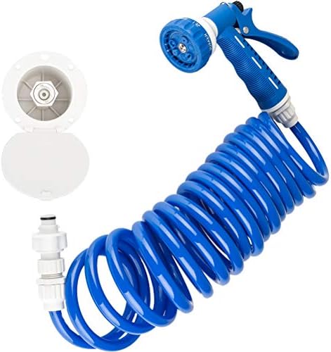 Dura Faucet DF-SA188-WT RV Exterior Detachable Sprayer Dock Kit (White) by Dura+Faucet