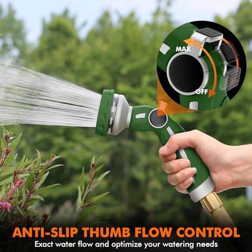 RESTMO Hose Nozzle Heavy Duty, Metal Water Hose Sprayer for Garden - Image 3