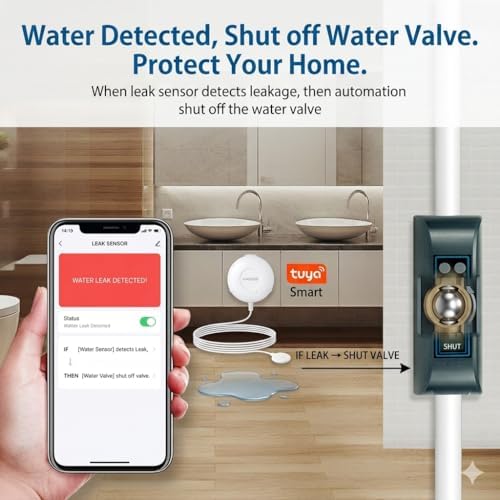 Haozee WiFi Smart Water Valve and Auto Shut-Off - Image 6