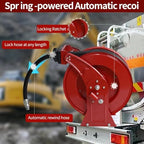 3/4" x 50' Retractable Fuel Hose Reel with Automatic Shut-Off Nozzle – Spring-Driven Diesel Hose Reel, 300 PSI, Industrial Heavy-Duty Steel Construction,Diesel Reel for Aircraft, Ships - Image 4
