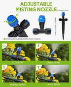 HIRALIY 118FT Drip Irrigation Kit, Quick-Connect Garden Watering System - Image 3