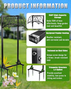 Heavy Duty Garden Hose Holder Freestanding Rustproof, Holds 150FT - Image 2